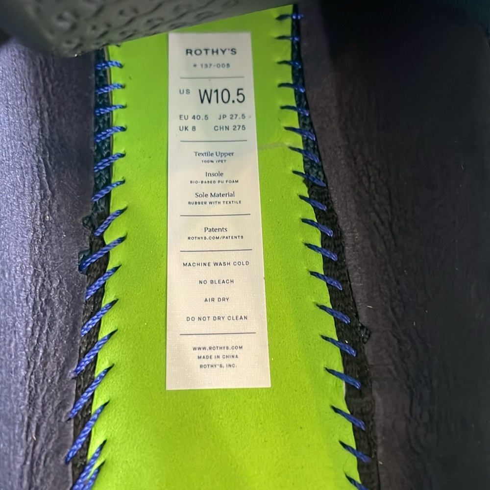 Rothy’s Deep Emerald Demi’s Size 10.5 - Picture 5 of 6
